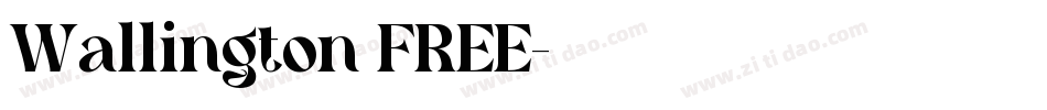 Wallington FREE字体转换
